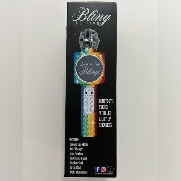Sing-Along Bling Bluetooth Karaoke Microphone - Picture 1 of 6